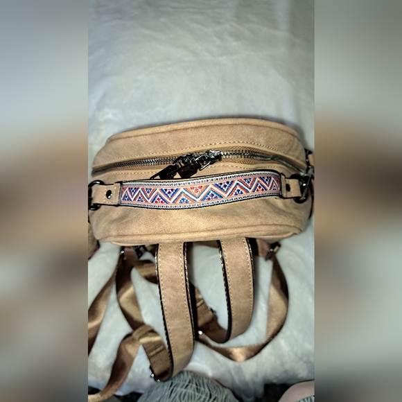 IMITATION SUEDE BACKPACK PURSE - Picture 9 of 14